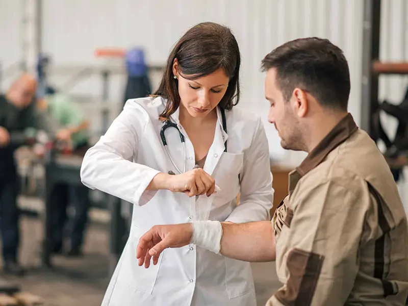 Injury care at Midtown Occupational Health Services
